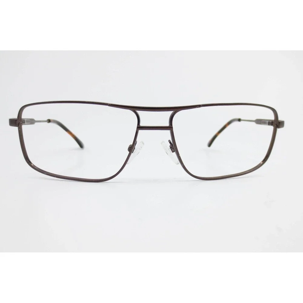 Caribbean Sun CS0045M Rectangular Bronze Metal Eyeglasses Frames 62-15-125